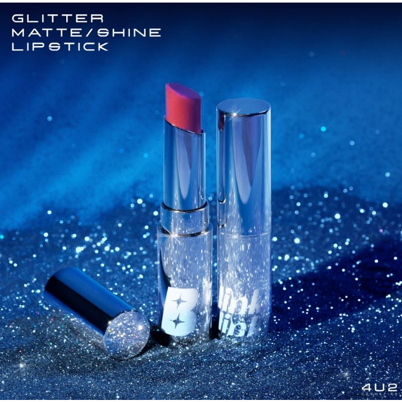 4U2 Blink Blink Glitter Lipstick ลิปปากวิงค์ 3in1