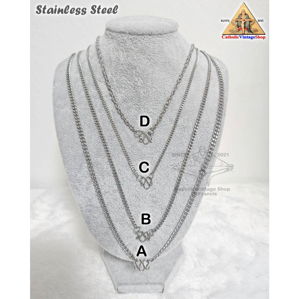 สร้อย สแตนเลส แท้ Stainless Necklace Catholic คาทอลิก ศาสนาคริสต์