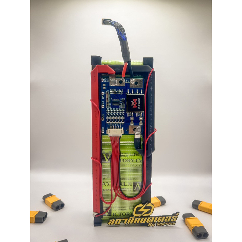 แบตเตอรี่ลิเธียมฟอตเฟต lifepo4 รุ่นVictory หัวเรียบ 6S1P 19-21V 6,000mAh