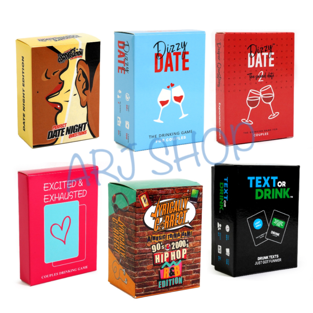 Dizzy date / Text or drink / Excited & Exhausted / Date night / Music lyrically - เกมปาร์ตี้ Fun Dri