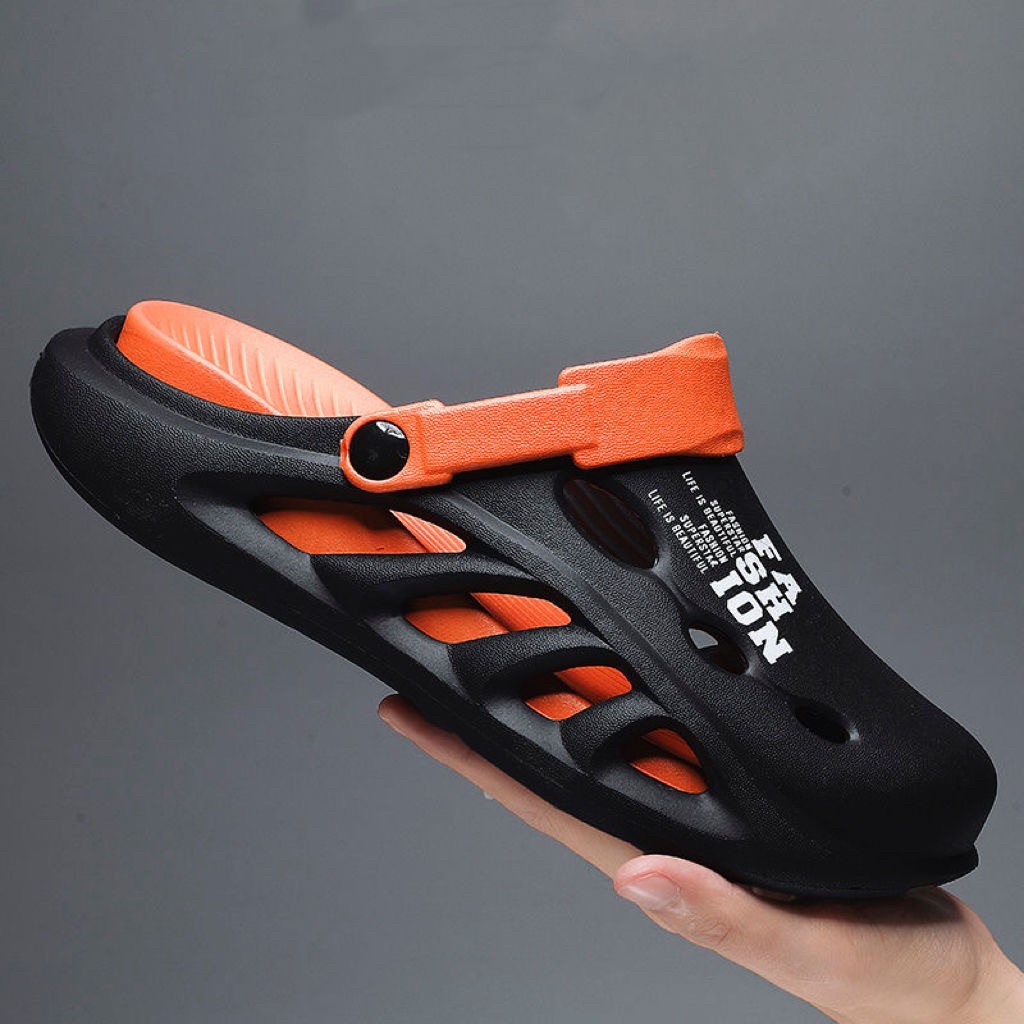 M9912 รองเท้าแตะ รองเท้าผู้ชาย แบบสวม ลำลอง กันลื่น มีสายรัดส้น (ขนาด 40-45)