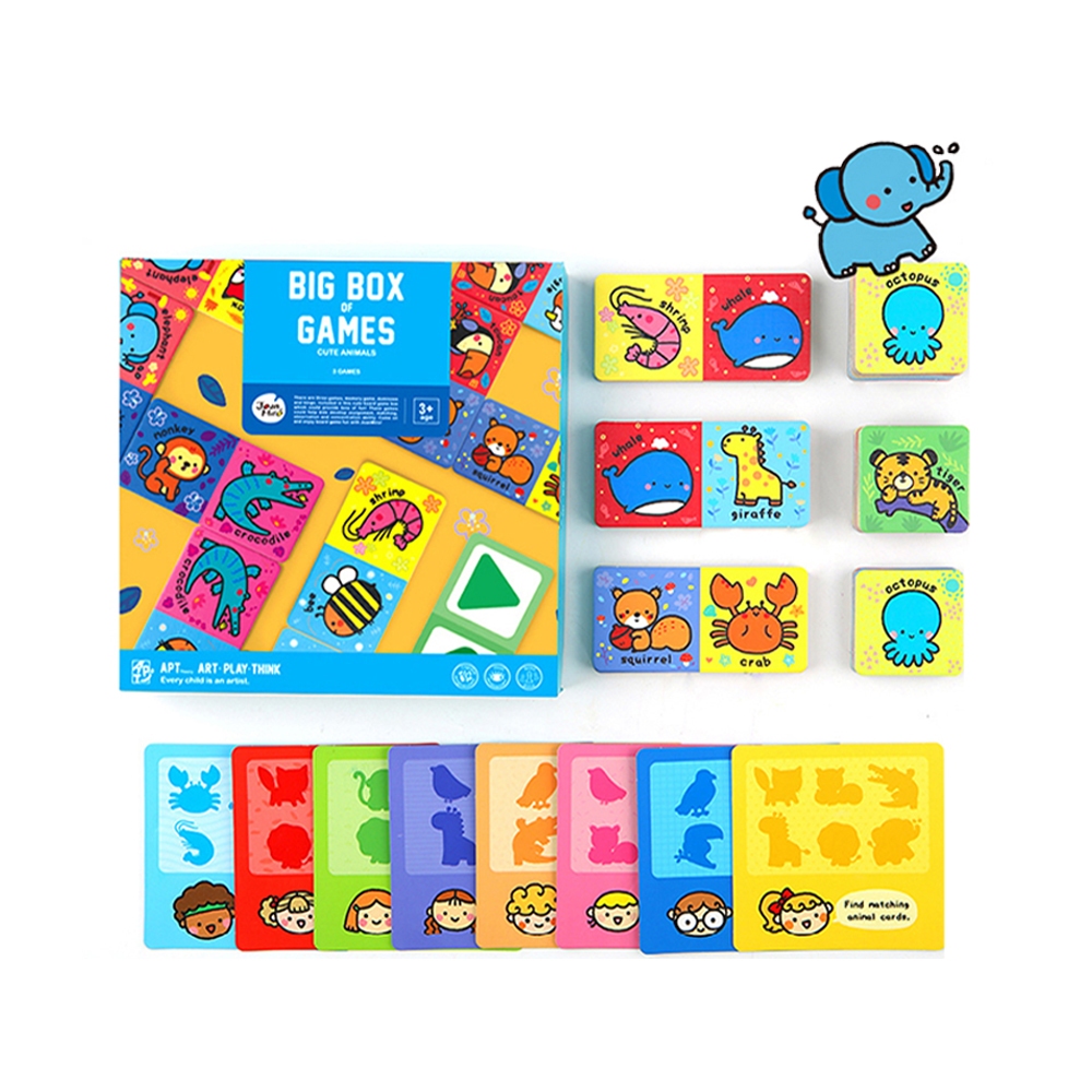 Joan Miro บอร์ดเกมสำหรับเด็ก Big Box Of Game ของเล่นเสริมพัฒนาการเด็ก 2-3 ขวบขึ้นไป