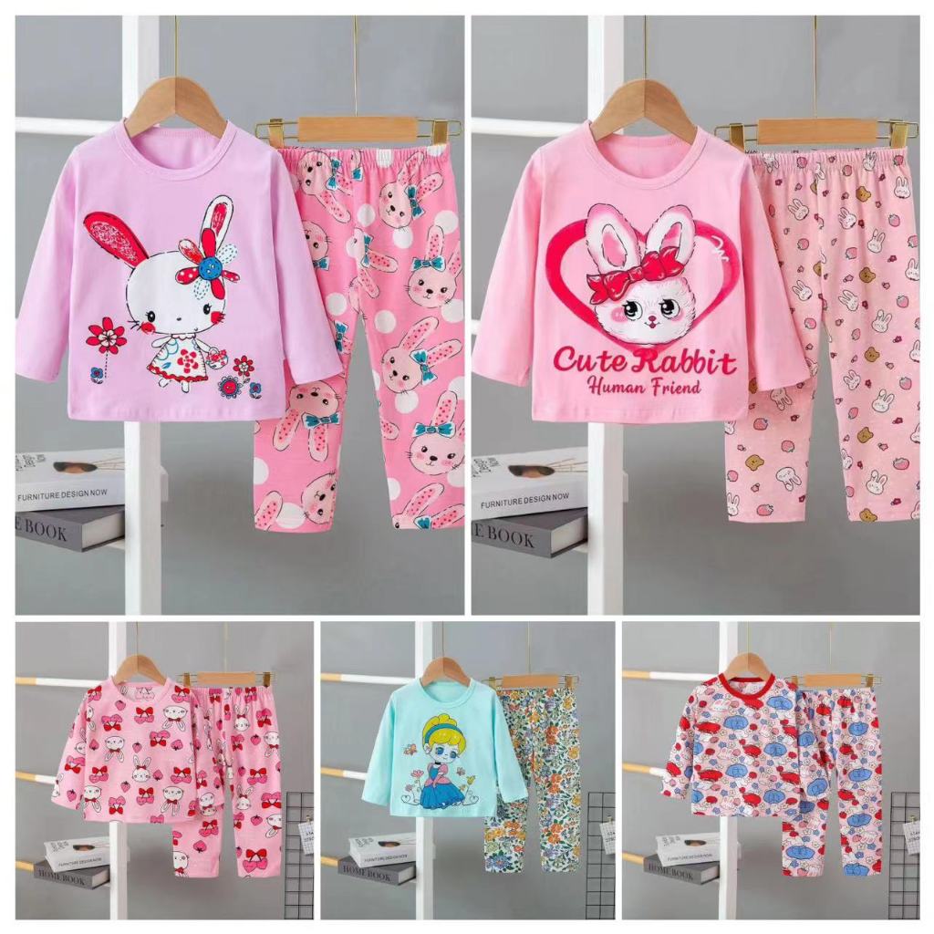 ชุดเด็ก1-6ขวบ เสื้อผ้าเด็ก ผ้านิ่ม เด้ง แขนยาวขายาว