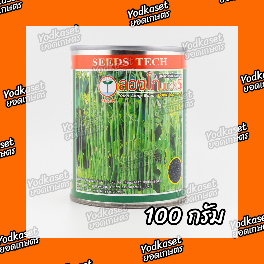 เมล็ดพันธุ์ถั่วลองโกเบอร์5 ตราใบคู่ 100 กรัม