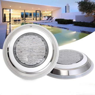 ไฟสระว่ายน้ำสแตนเลส ไฟ LED สระว่ายน้ำ AC12V IP68 โคมไฟใต้น้ำติดผนังกันน้ำ White Light