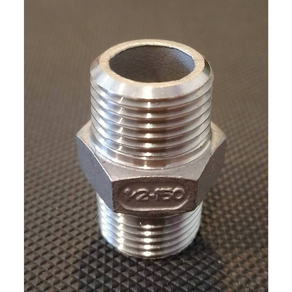 Nipple Stainless Steel  นิปเปิ้ล ข้อต่อตรงเกลียวนอก  Size 1/8" - 3"