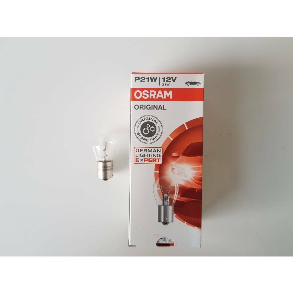 หลอดไฟ   12V21W  หลอดเขี้ยวดวงใหญ่#7506(93)   OSRAM แท้ๆ ดวงละ13-