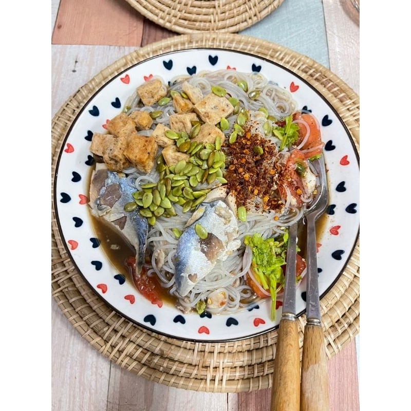 ข้าวปุ้นซาว บุณฑริก มีหมูยอ อบกรอบ 10 ห่อ