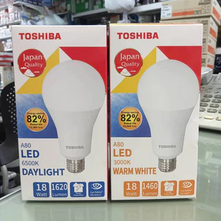 TOSHIBA หลอดไฟ LED 4W / 7W / 9W / 11W / 13W / 15W / 18W ขั้ว E27 แสงขาว / แสงคูล / แสงส้ม