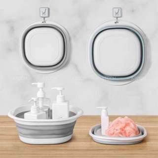 กะละมังซักผ้าพับได้ กะละมังซิลิโคนอเนกประสงค์ ทนความร้อน กะล…