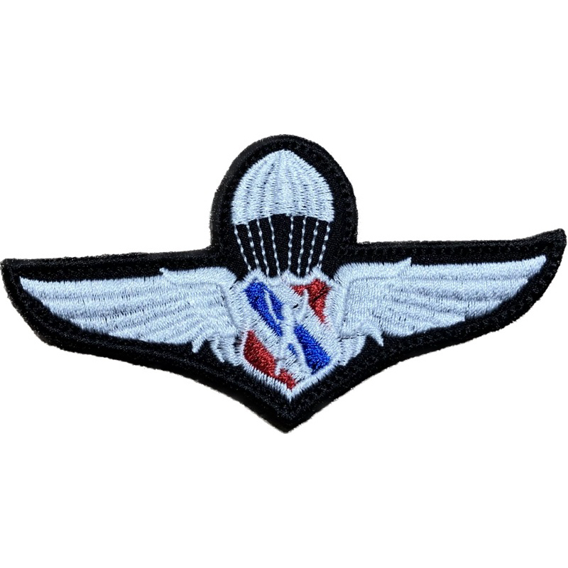 อาร์มปัก ปีกกระโดดร่ม (พร้อมติดตีนตุ๊กแก) ขนาด10x5cm