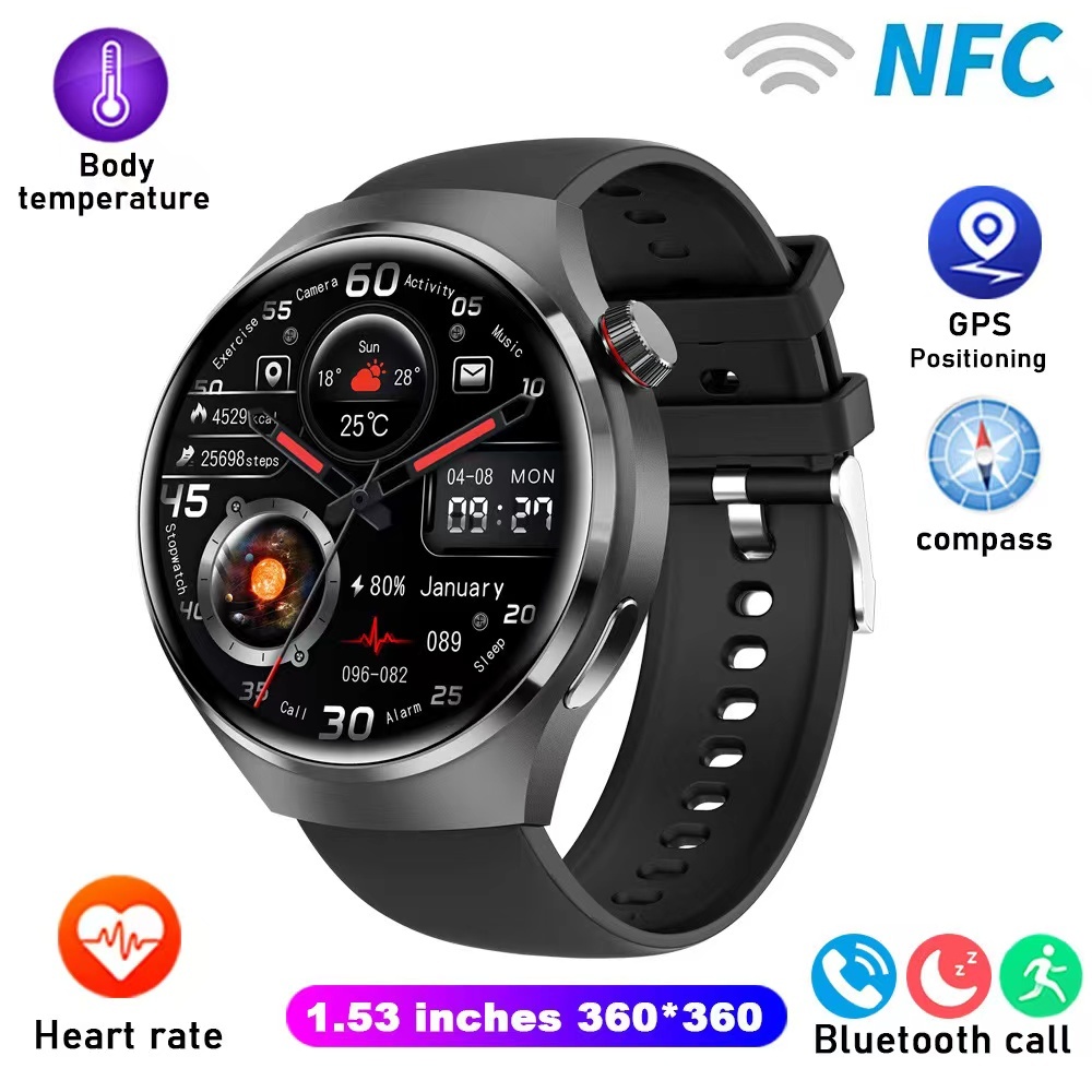 HUAWEI GT4 Pro smart watch WATCH 4 Pro Jupiter Steel Watch Band Heart Rate and Blood Glucose Evaluation Spherical Sapp