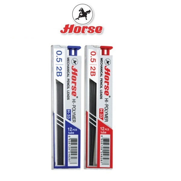 HORSE ตราม้า ไส้ดินสอกด 2B H-33   (จำนวน 1 หลอด) ราคา ถูกที่สุด ดีลบีเคเค