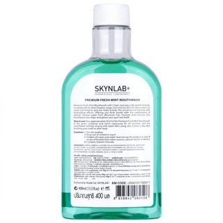 Skynlab พรีเมี่ยมเฟรชมิ้นท์เม้าท์วอช 400ml สกินแล็บ