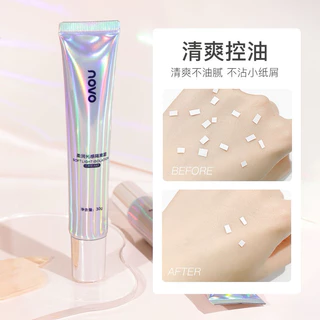 5971 (ใหม่/แท้) NOVO ไพรเมอร์เบลอรูขุมขน คุมมัน Primer ทาก่อนลงรองพื้นและเมคอัพ หน้าเงาวาว 30g