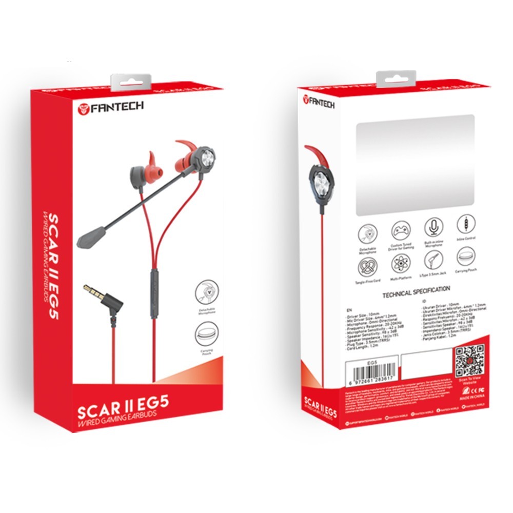 หูฟัง FANTECH EG5 SCAR II HEADSET IN-EAR FANTECH EG5