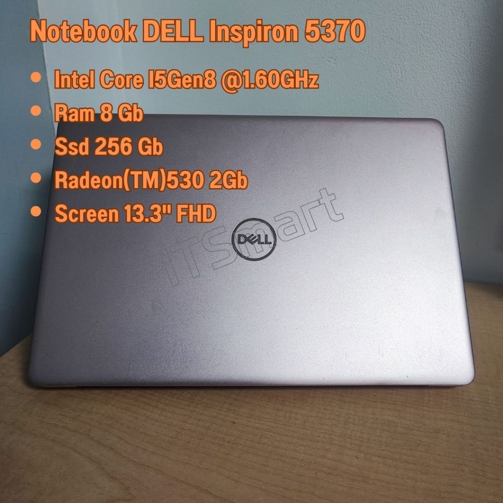 Notebook DELL Inspiron 5370 Intel Core I5Gen8 Ram 8Gb Ssd 256GB การ์ดจอแยก 2GB มีตำหนิ ไม่มีผลต่อการใช้งาน