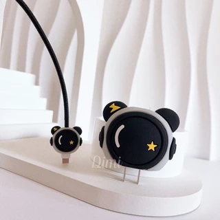 เคสถนอมหัวชาร์จ+ถนอมสายชาร์จ เคสการ์ตูนถนอมหัวชาร์จ ตัวถนอมสายชาร์จ สําหรับชาร์จ PD18W/20W 35W