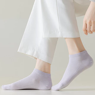 ถุงเท้า​ข้อสั้น สไตล์เกาหลี ผ้า cotton นิ่ม ช่วยซับเหงื่อกันอับเท้า #PE68