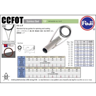 ไกด์ปลาย คันเบ็ด Fuji F-CCFOT made in Japan