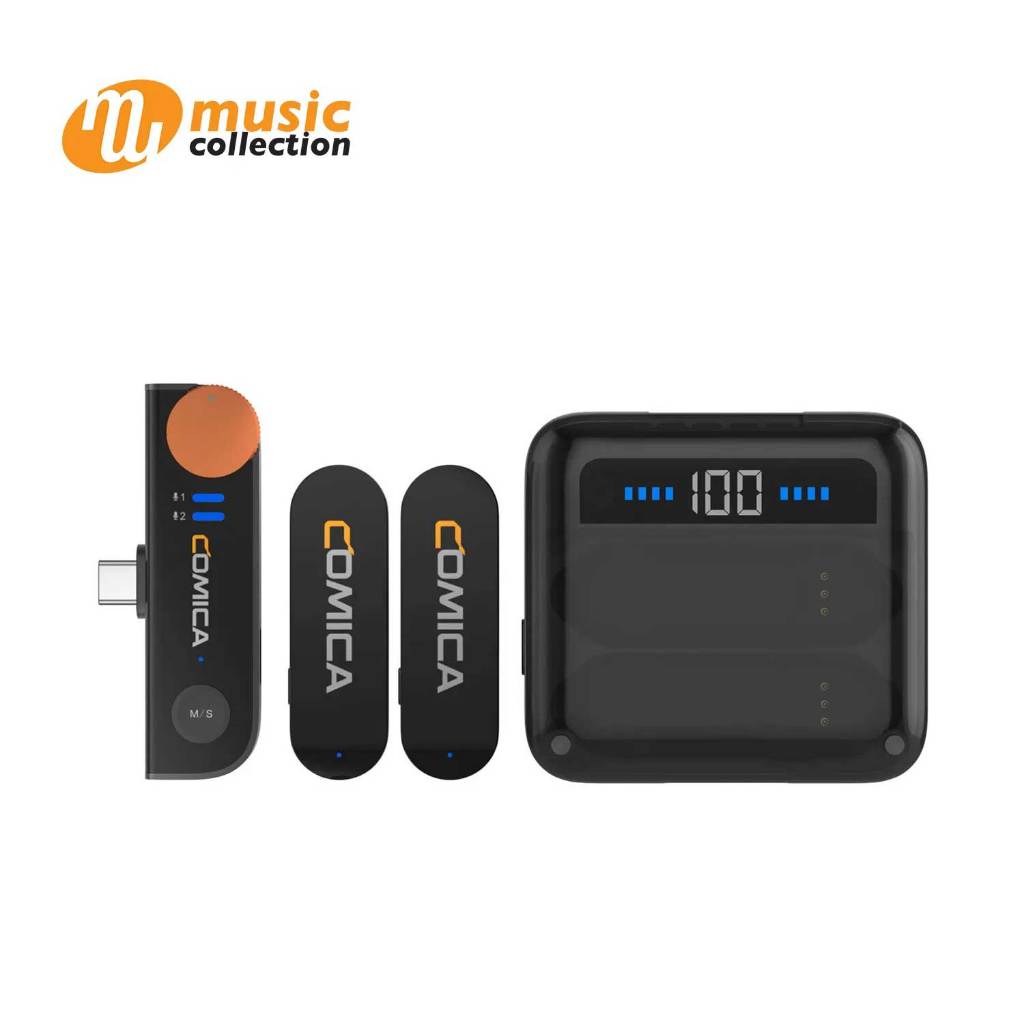 ไมค์ไร้สาย สีดำ VOICE RECORD COMICA VIMO S-UC 2 WIRELESS MIC FOR USB-C