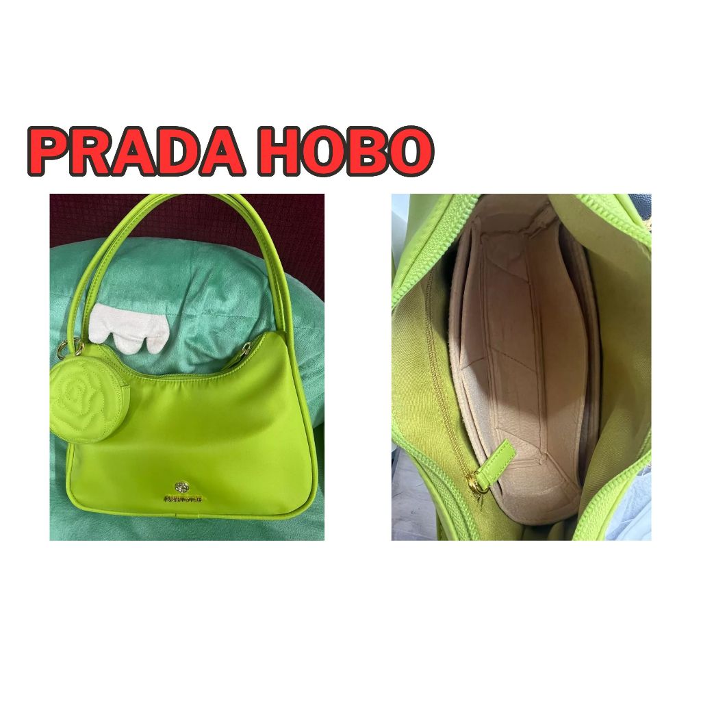 ดันทรงกระเป๋า Prada Hobo