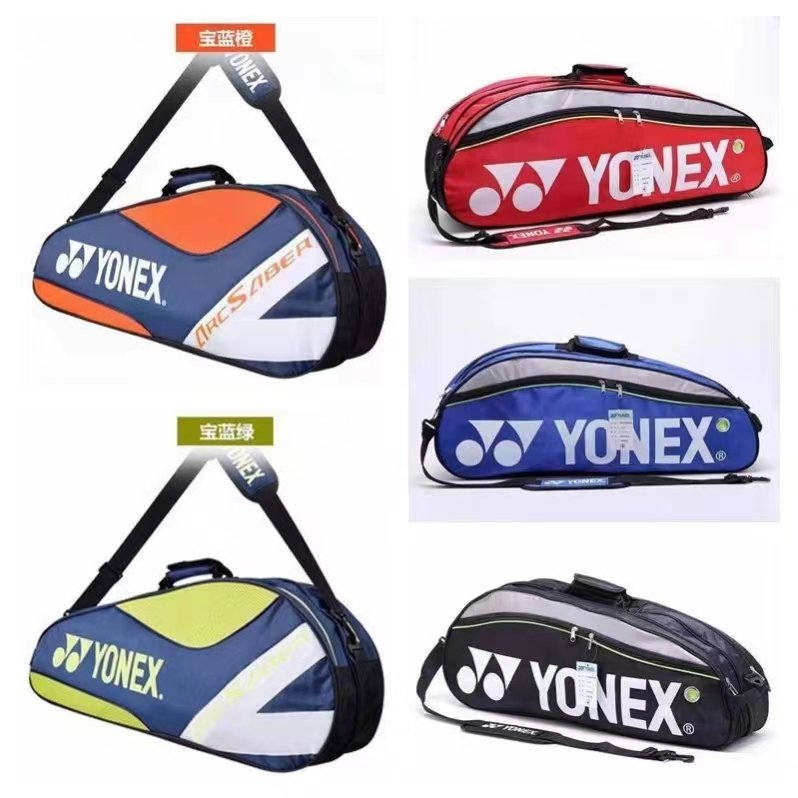 2023 ใหม่ Yonex กระเป๋าเป้สะพายหลังสําหรับใส่ไม้เทนนิสแบดมินตัน 6 สี