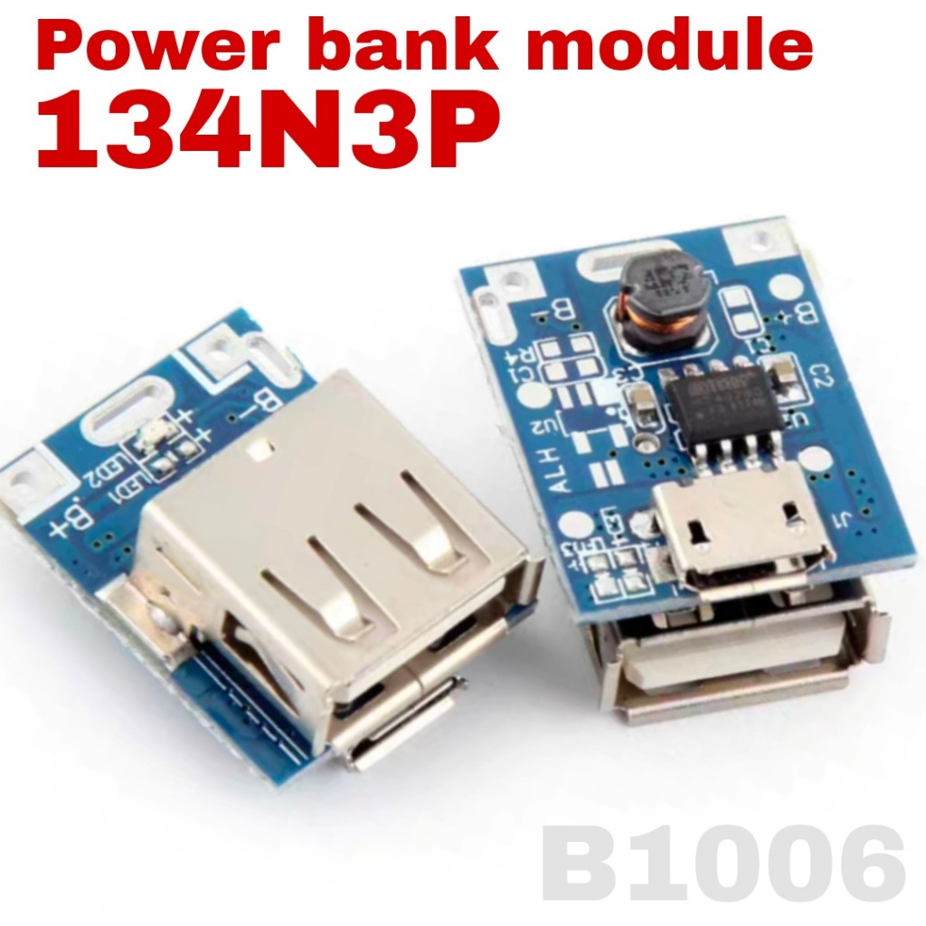 1pcs 134N3P โมดูลเพิ่มไฟ 5V 1A บอร์ดชาร์จ แบตเตอรี่ลิเธียม 18650 ไอออน Li-Po USB 134N3P 5v Boost Step Up แปลงไฟ