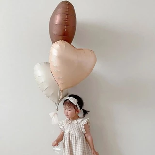 ลูกโป่งฟอยล์หัวใจสีด้าน ขนาด 18 นิ้ว