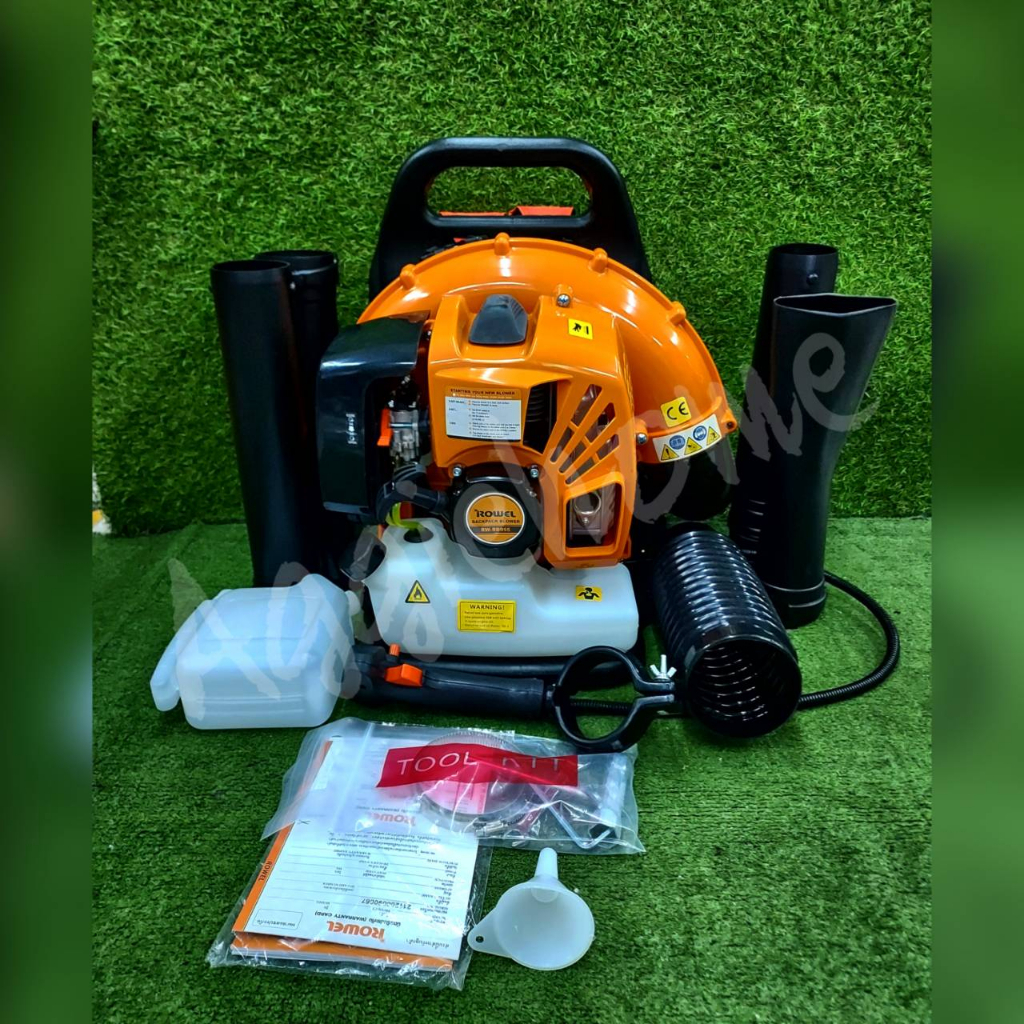 ROWEL เครื่องเป่าลม รุ่น RW-RB955 2.5แรงม้า เครื่องยนต์ 2จังหวะ BACKPACK BLOWER เป่าใบไม้ เป่าลม สวน เกษตร สะพายหลัง