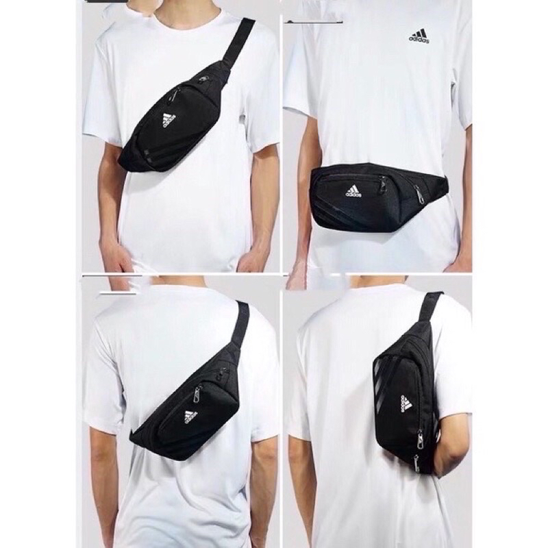 (ขายส่งด้วย)Adidas 🔥🔥กระเป๋าคาดอก คาดเอว เหมาะสำหรับผู้ชายและผู้หญิงที่จะใช้