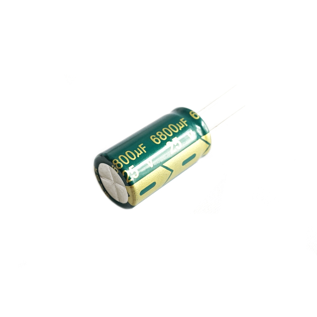 6800UF 25V 105C CHANGXIN SIZE 16X30MM. สีเขียว LOWESR Capacitor คาปาซิเตอร์ (สินค้าในไทย ส่งเร็วทันใ