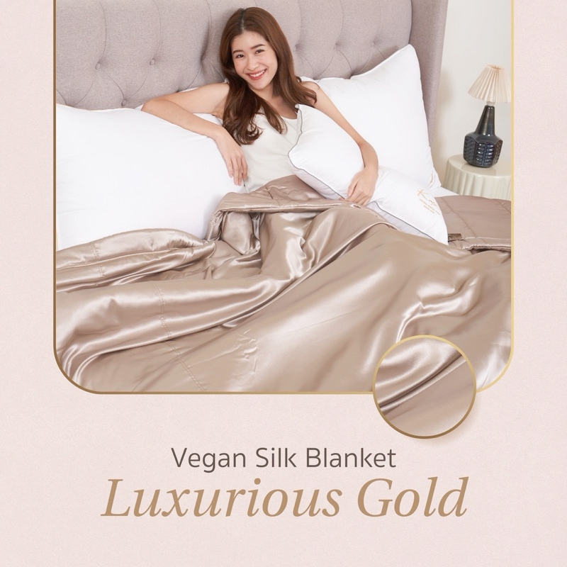 KOMFY ผ้านวมดุจใยไหม พรีเมี่ยม Vegan Silk Blanket