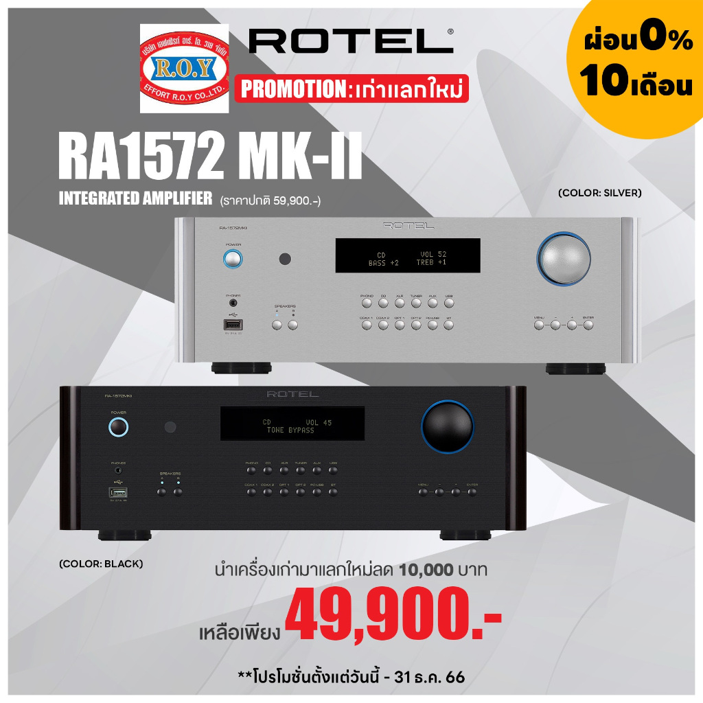 Rotel RA-1572 MKII Integrated Amplifier  120W