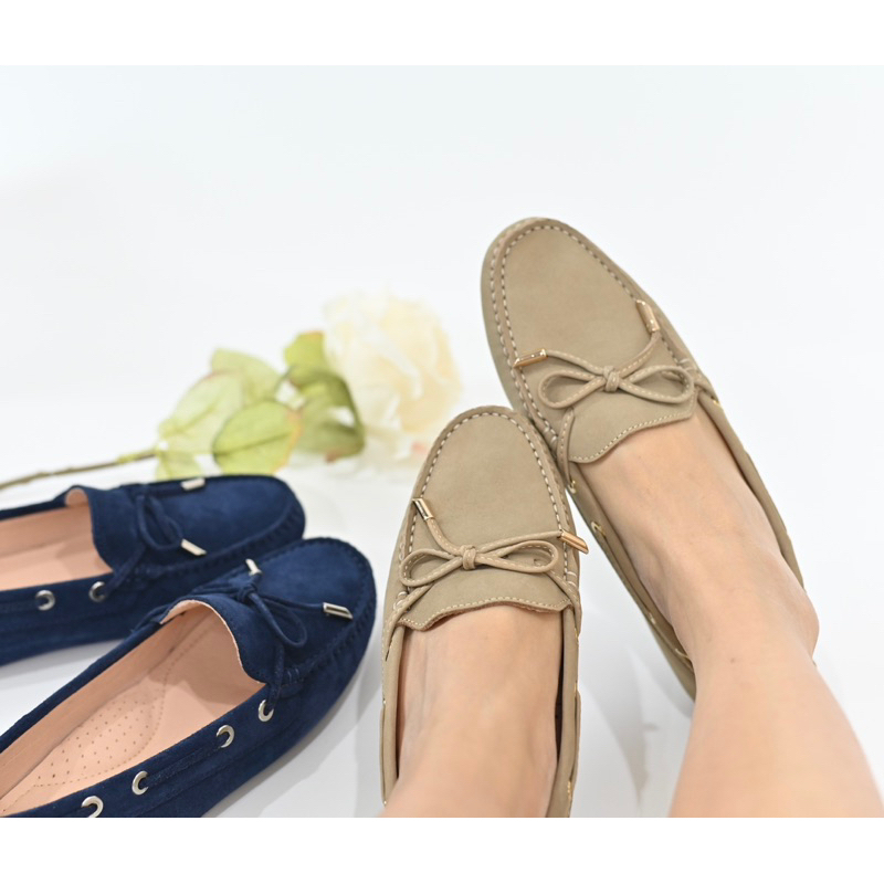 Soulmate Shoes รองเท้าหนังแท้ Mellow Mate in Creamy Brown (Nubuck Skin)