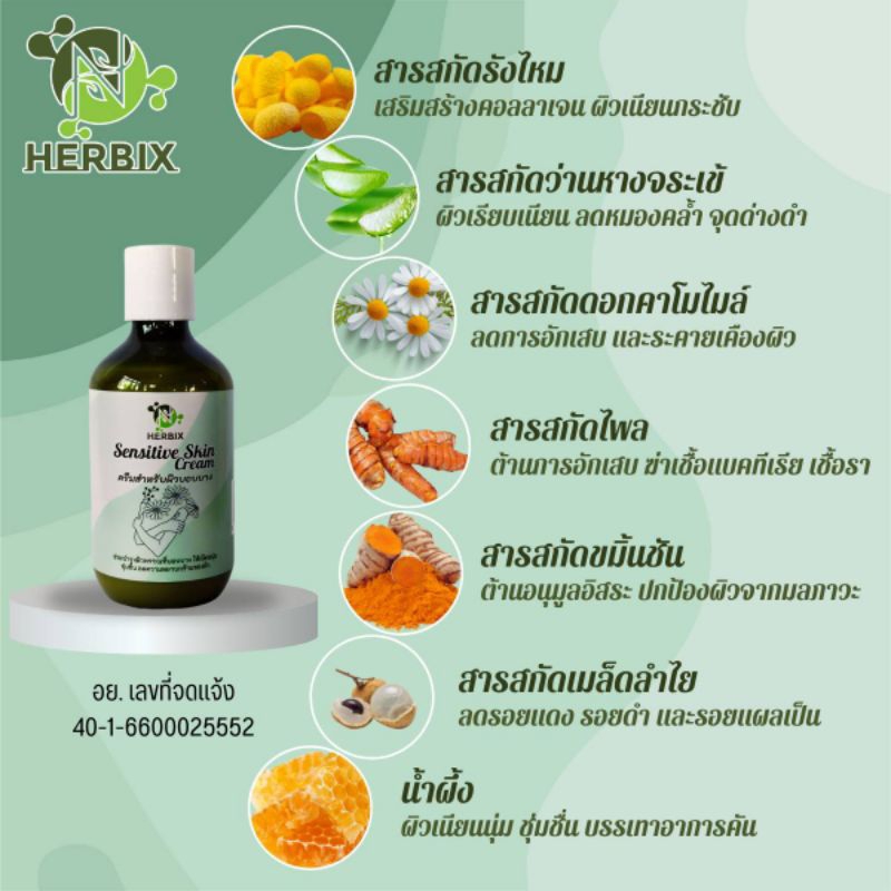 ครีมแก้คัน HERBIX เฮอร์บิก
