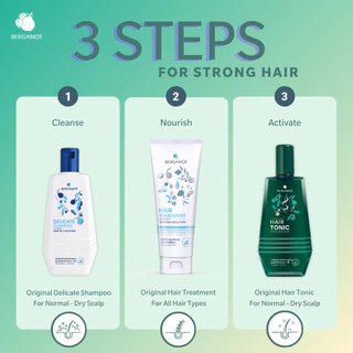 BERGAMOT® THE ORIGINAL DELICATE SHAMPOO แชมพูลดผมขาดหลุดร่วง (หนังศีรษะธรรมดา)
