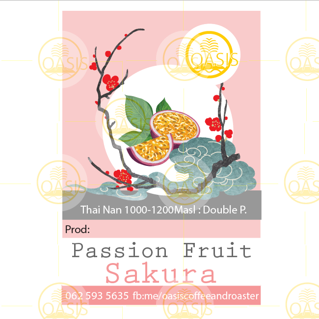Oasis Coffee&Roaster Passion Fruit Sakura เสาวรสซากุระ