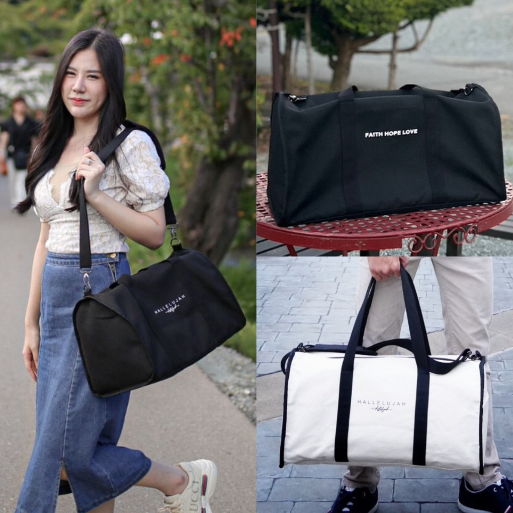 กระเป๋าผ้าแคนวาส เดินทาง กีฬา รุ่น ST (Sport & Travel) ใช้งานได้ทั้งชายหญิง Size L