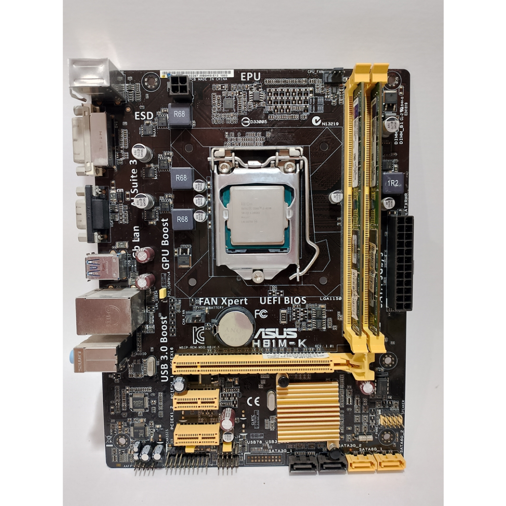 ชุดบอร์ด Intel i5 4590 + H81