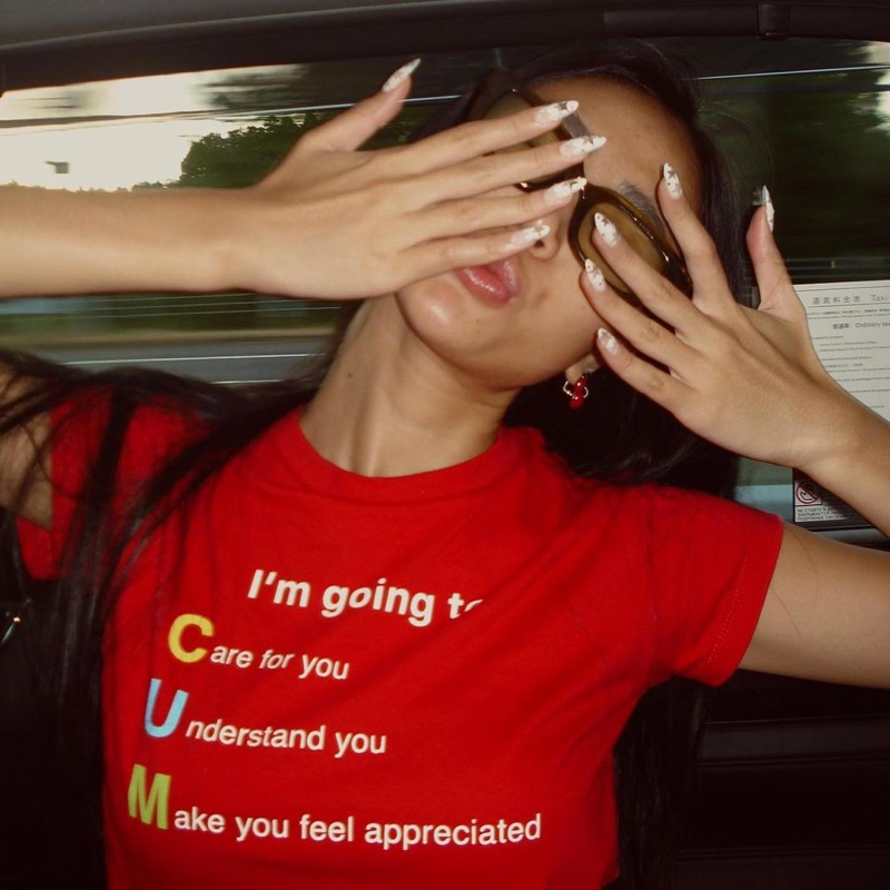 Pure Sweet เสื้อครอป C.U.M baby tee