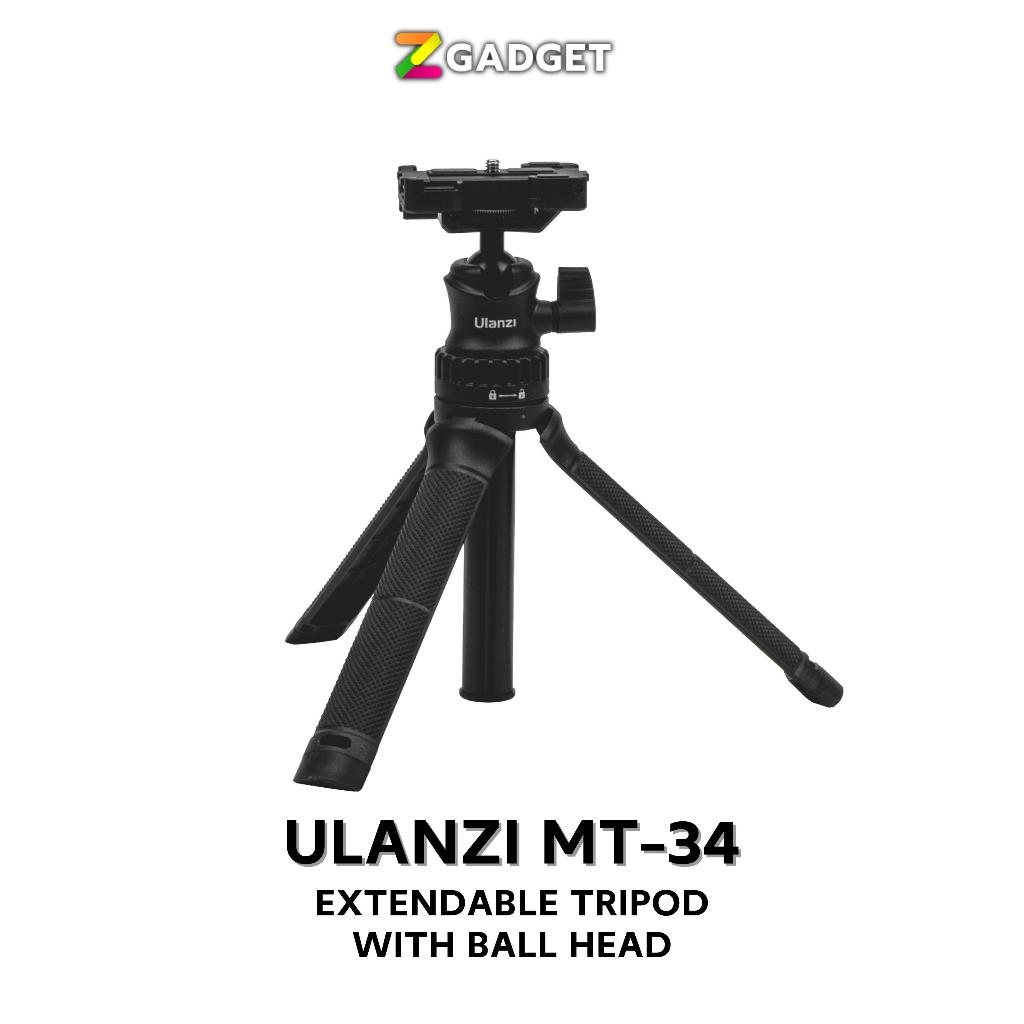 ULANZI MT-34 Extendable tripod with ball head มาพร้อมหัวจับมือถือ