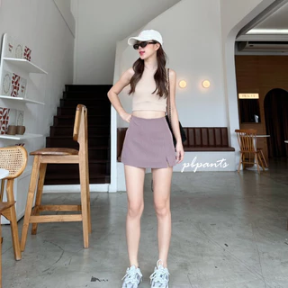 กางเกงกระโปรงผู้หญิง ผ้าสโนว์ ทรงกระโปรงรอบตัว เอวสูง รุ่น VS Pbpants