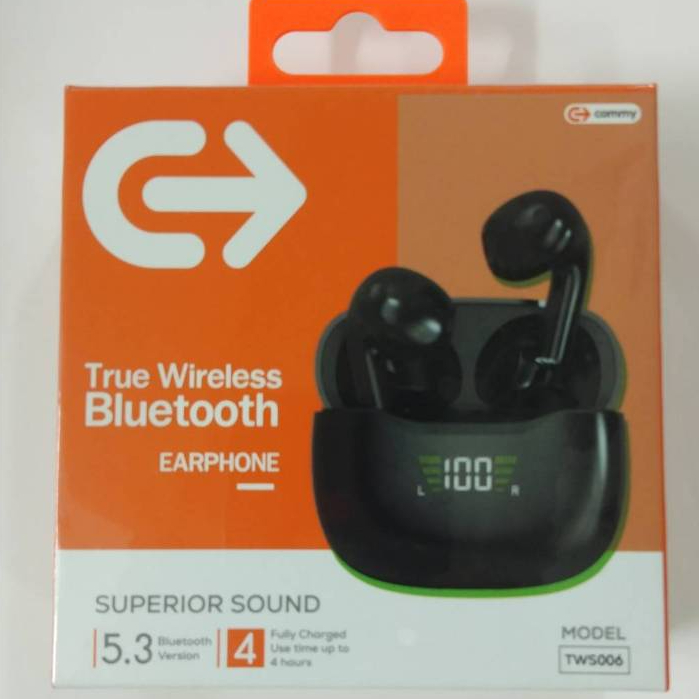 COMMY  TWS006 หูฟังไร้สาย เบสหนัก ฟังสนุก หูฟังบลูทูธ Bluetooth