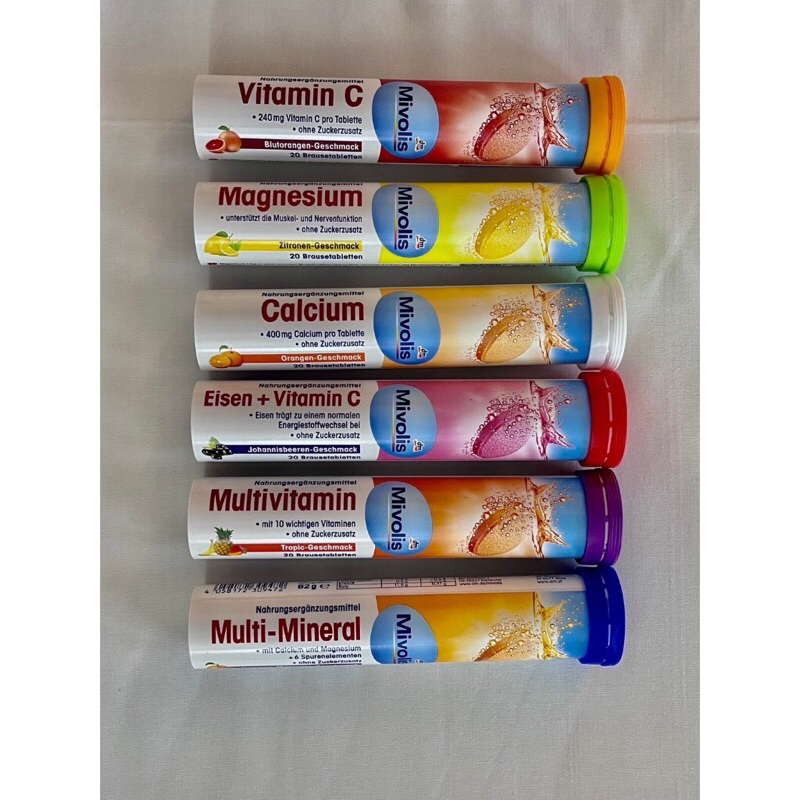 Mivolis DAS วิตามินเม็ดฟู่ มีให้เลือก  7 สูตร ของแท้จากเยอรมนี นำเข้าเอง บรรจุหลอดละ 20 เม็ด