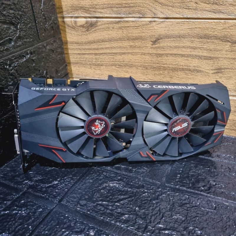 VGA (การ์ดแสดงผล) ASUS CERBERUS GTX1070TI A8G สินค้ามือ2 (มีแค่ตัว) ไม่มีกล่องใช้งานปกติ