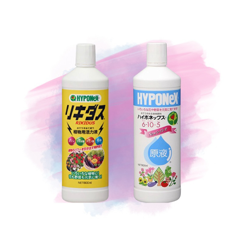 ปุ๋ยน้ำ hyponex Rikidus ริคิดัส ปุ๋ยละลายไม่เจือปน ขนาด160ml./450ml./800ml.