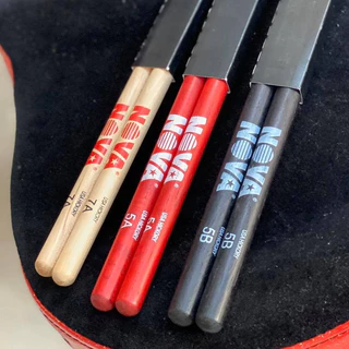[ของแท้USA] ไม้กลอง Nova American Hickory มีขนาดให้เลือก ไม้ตีกลอง น้ำหนักดี จับถนัดมือ ของแท้ 100%