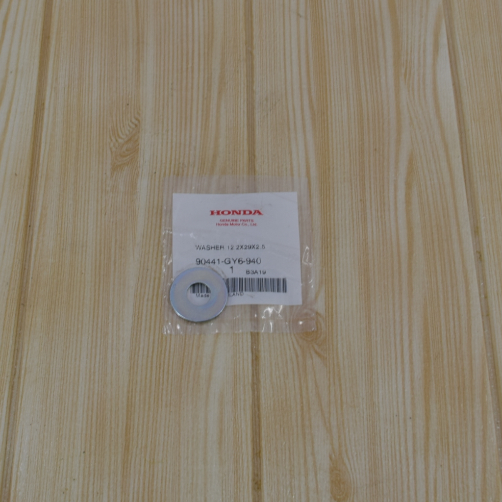 แหวนรองน๊อตชามครัชหลัง (หมายเลข15) (12.2x29x2.5) แท้ศูนย์ฮอนด้า ราคา/1ชิ้น 90441-GY6-940