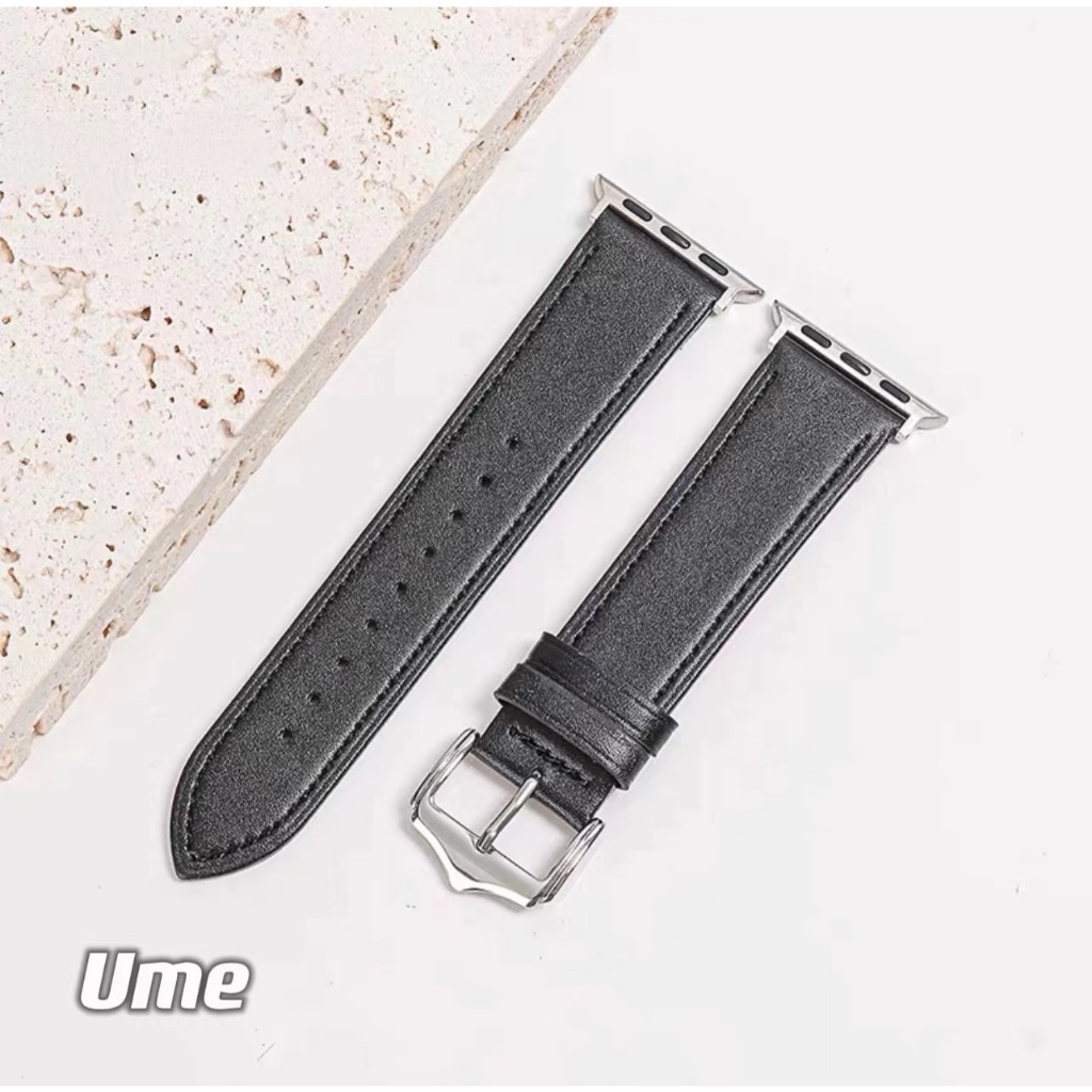 สายนาฬิกาข้อมือหนังสาย Watch10 9 7 6 se 8 ultra ขนาด 38/40/41/42/44/45/46/49มม strap ใหม่บางสายหนัง DD
